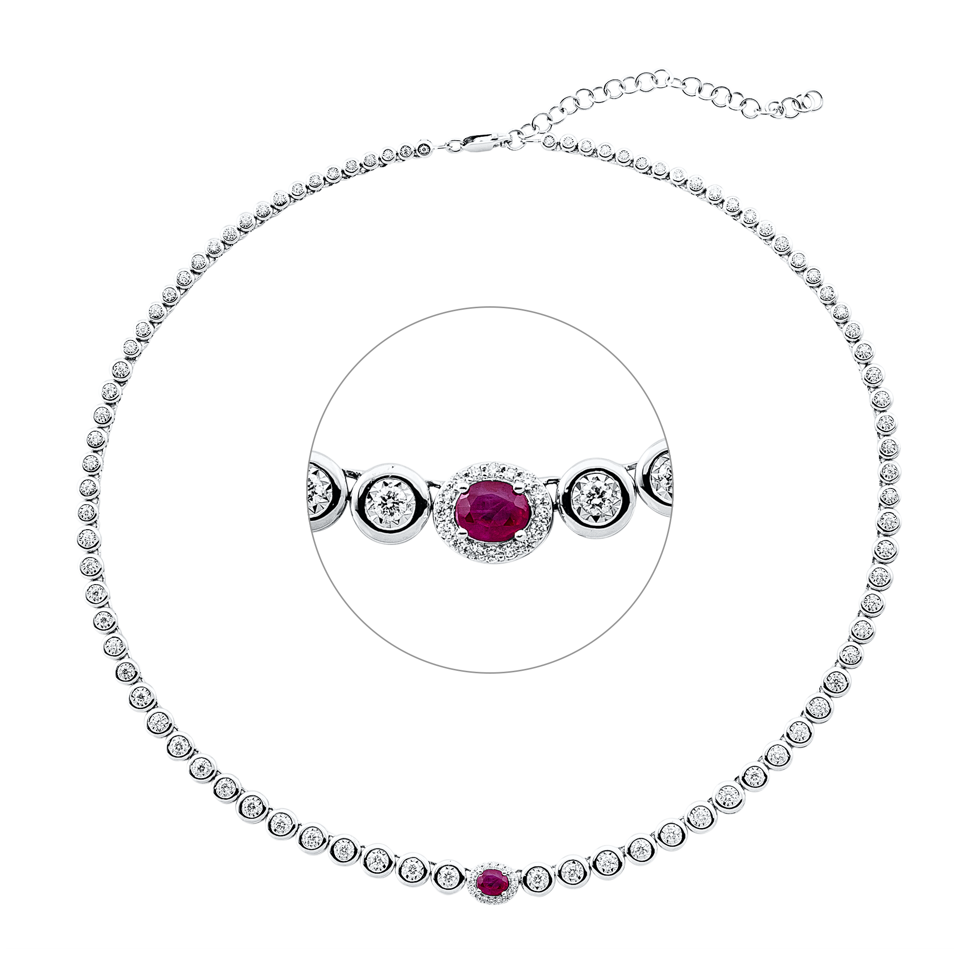 Brogle Selection Diamantkette mit Rubin