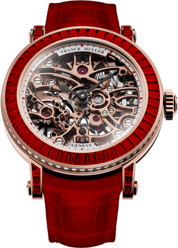 Franck Muller Round Skeleton Baguette 30.5 x 36.5mm