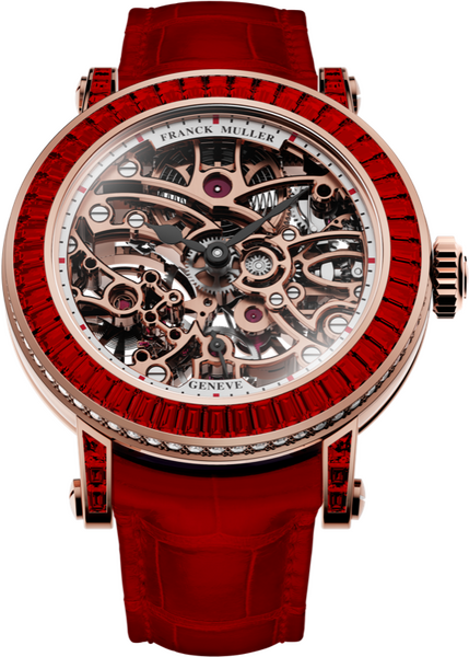 Franck Muller Round Skeleton Baguette 30.5 x 36.5mm