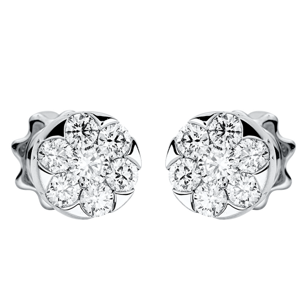 Brogle Selection Illusion diamond stud earrings