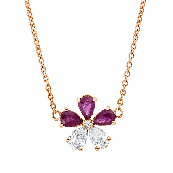 Brogle Classic necklace with ruby pendant