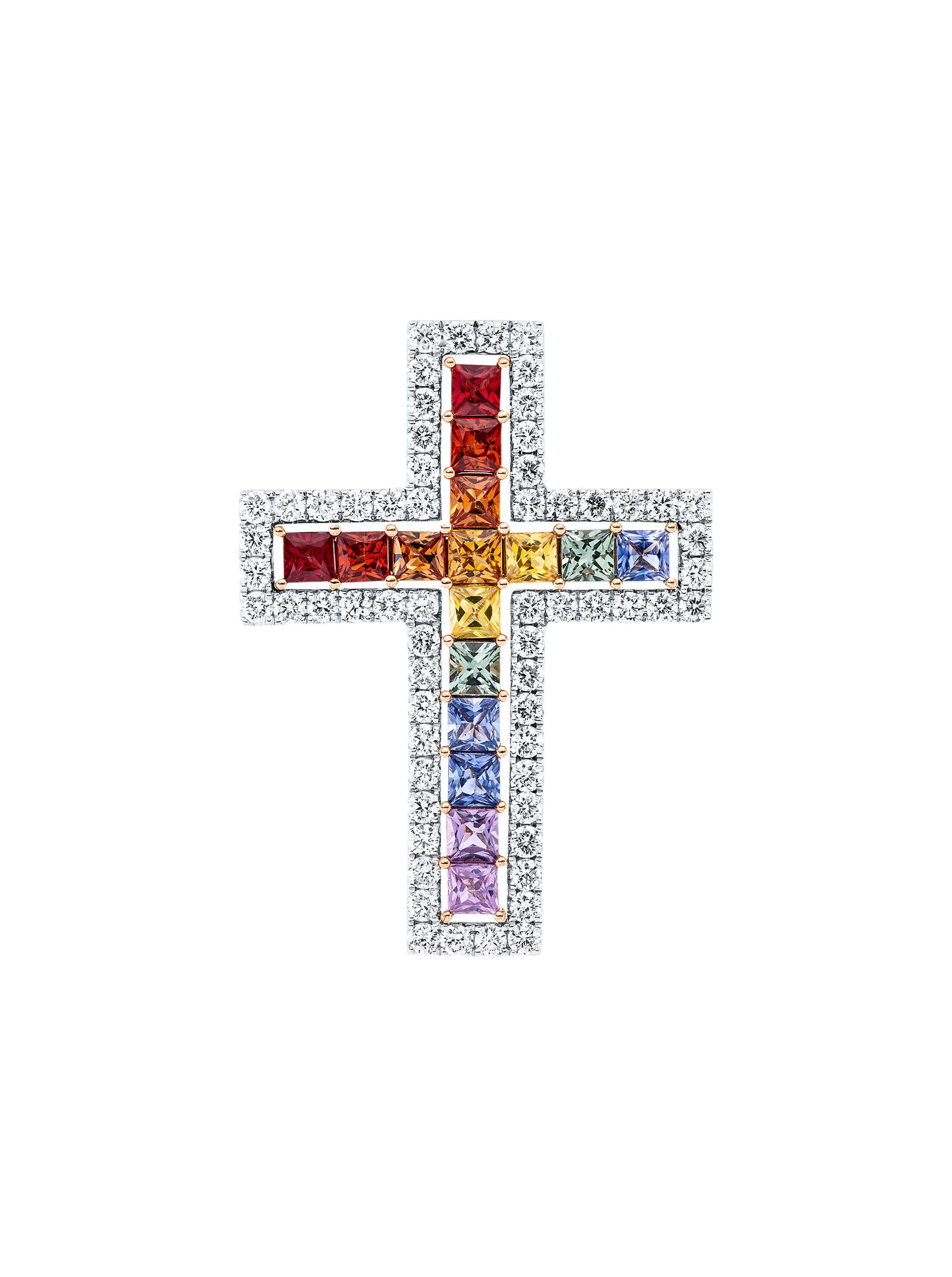 Brogle Selection Bicolour Sapphire Cross Rainbow Brogle Selection Bicolour Sapphire Cross Rainbow