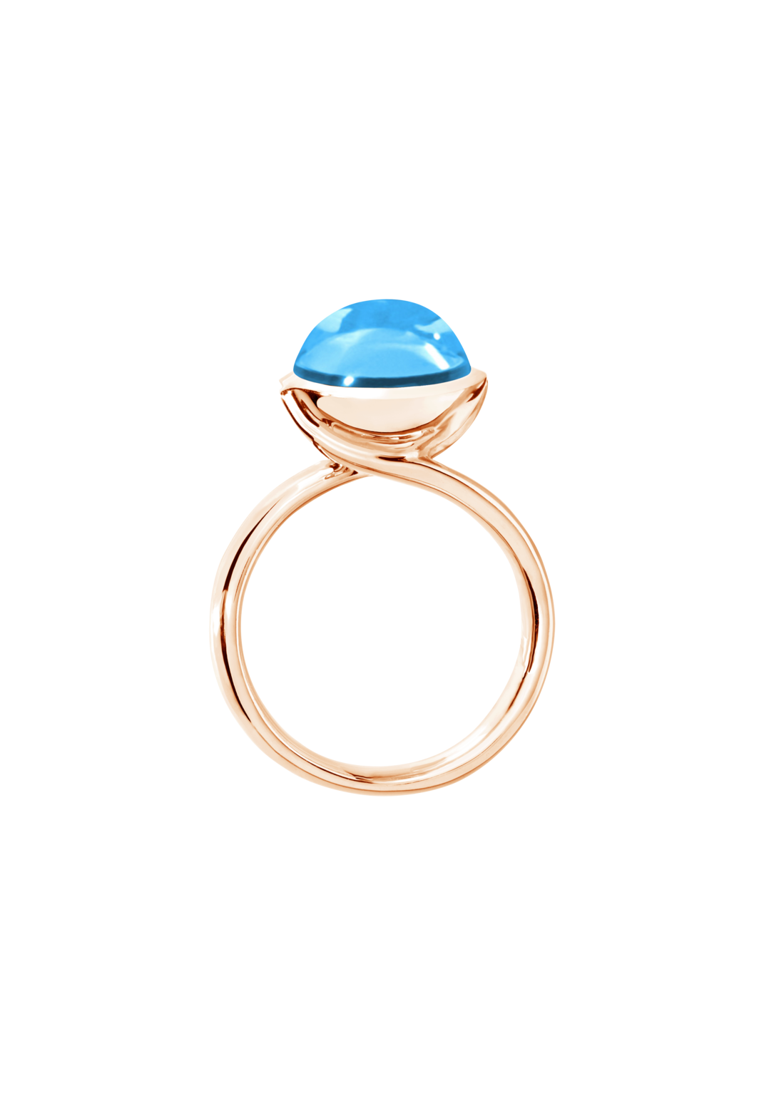 Tamara Comolli Bouton Swiss-Topaz L Ring Tamara Comolli Bouton Swiss-Topaz L Ring