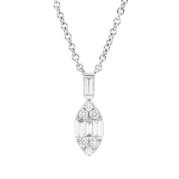 Brogle Classic necklace with diamond pendant Brogle Classic necklace with diamond pendant
