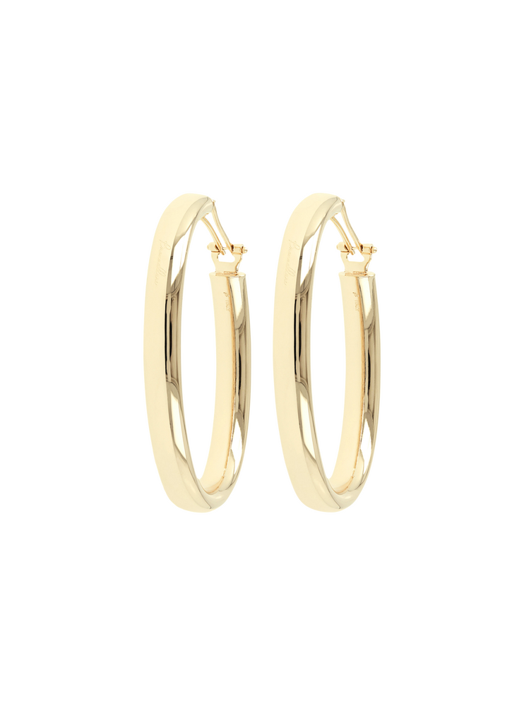 Bronzallure Golden hoop earrings Bronzallure Golden hoop earrings