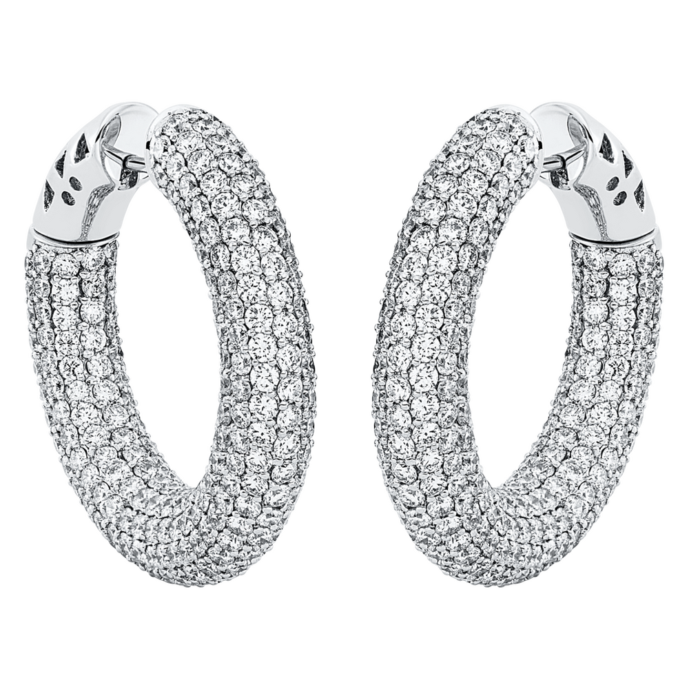 Brogle Selection Red Carpet diamond hoop earrings