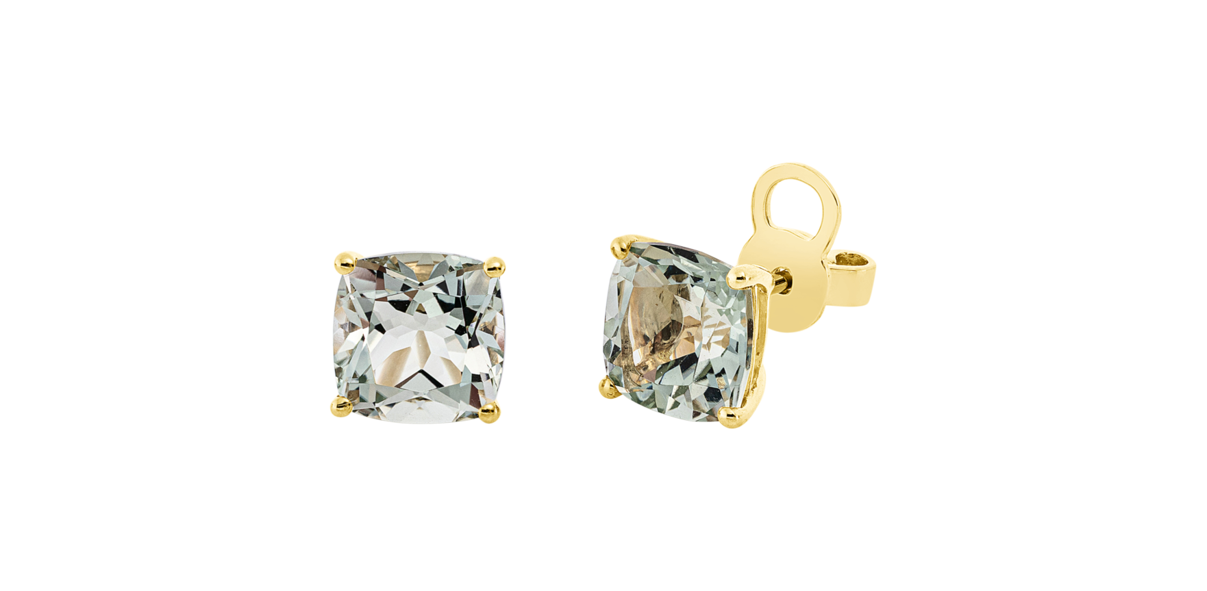 Brogle Classic amethyst stud earrings