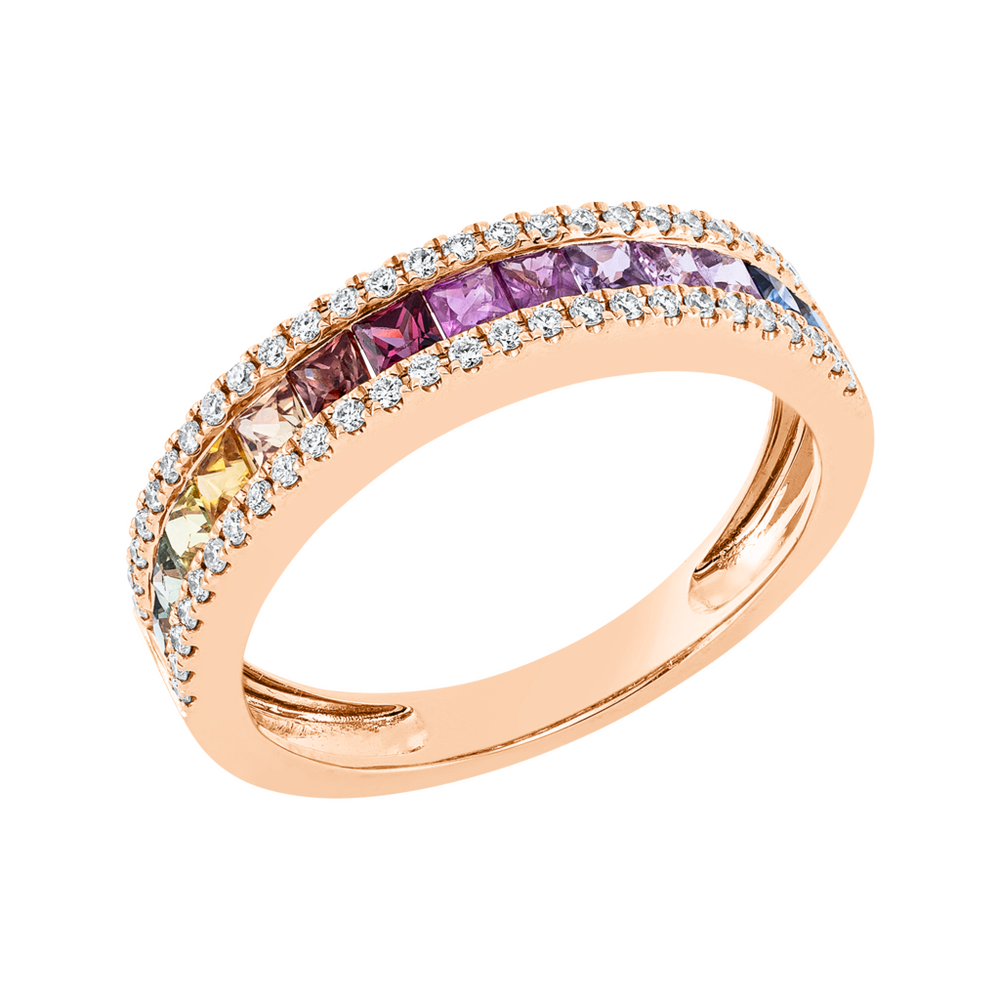 Brogle Selection Rainbow sapphire ring