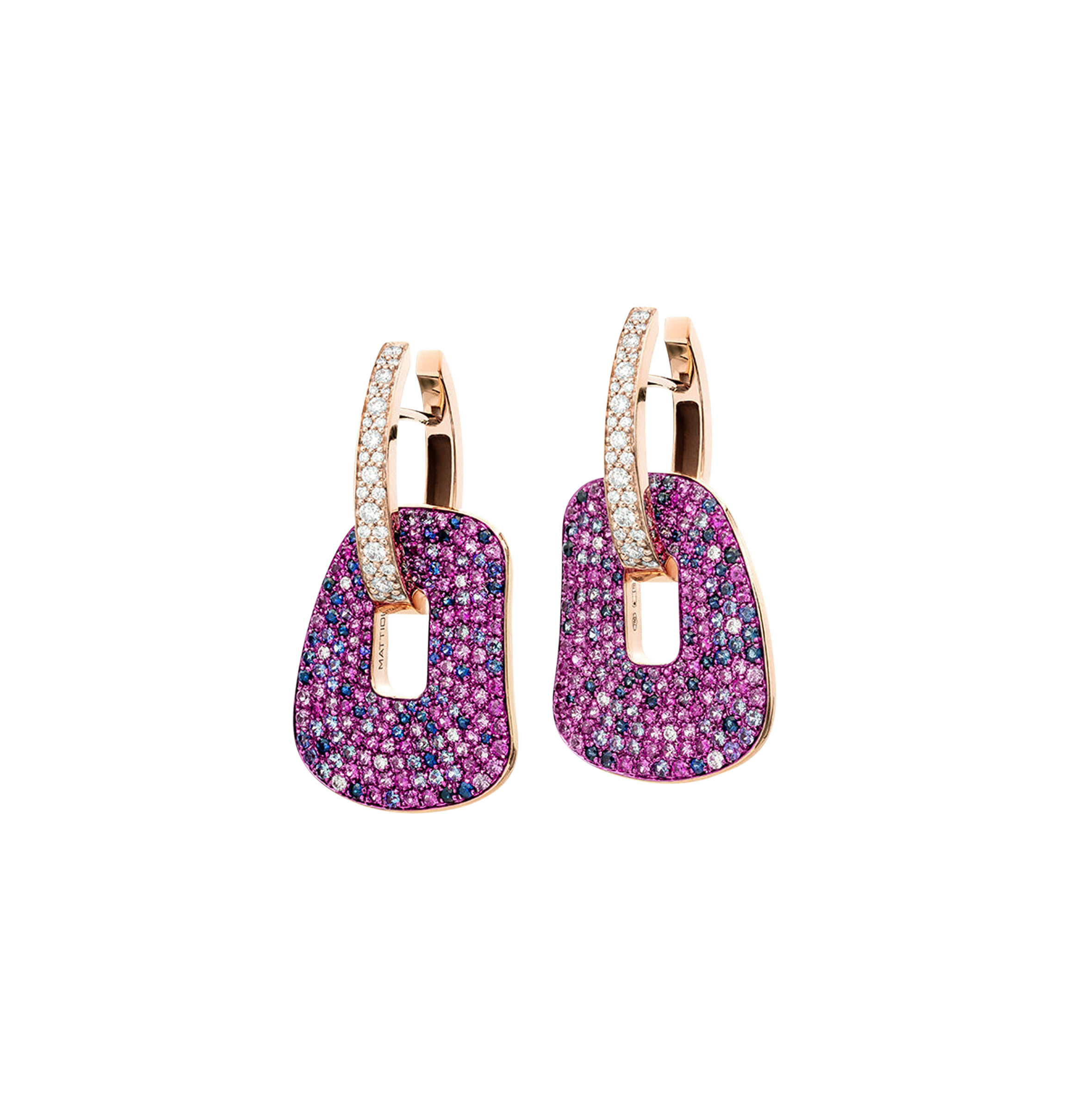 Mattioli Puzzle Unica große Ohrhänger Mattioli Puzzle Unica große Ohrhänger