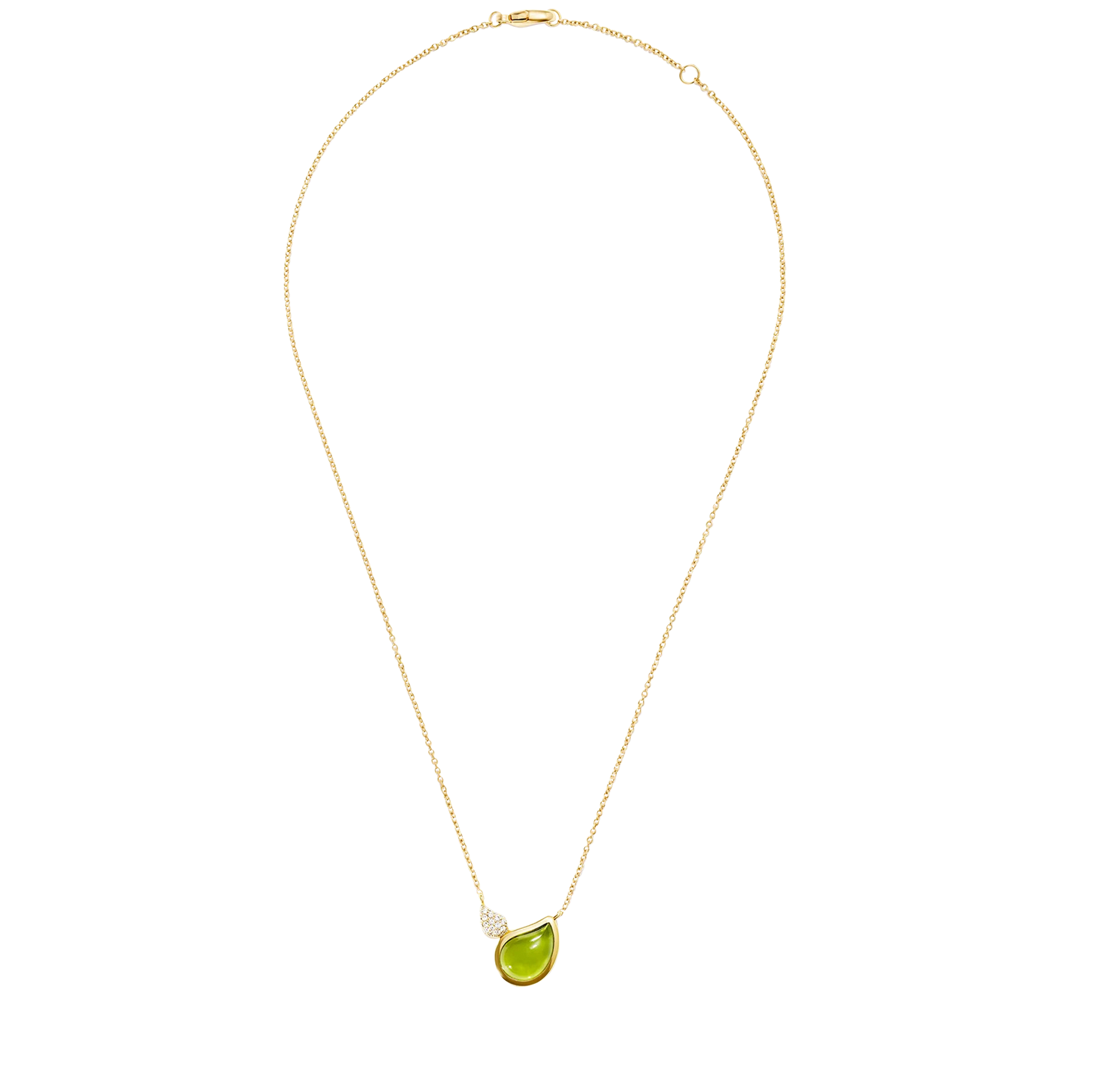 Tamara Comolli Signature Two Drops Peridot Halskette mit Anhänger Tamara Comolli Signature Two Drops Peridot Halskette mit Anhänger