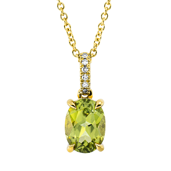Brogle Classic necklace with peridot pendant