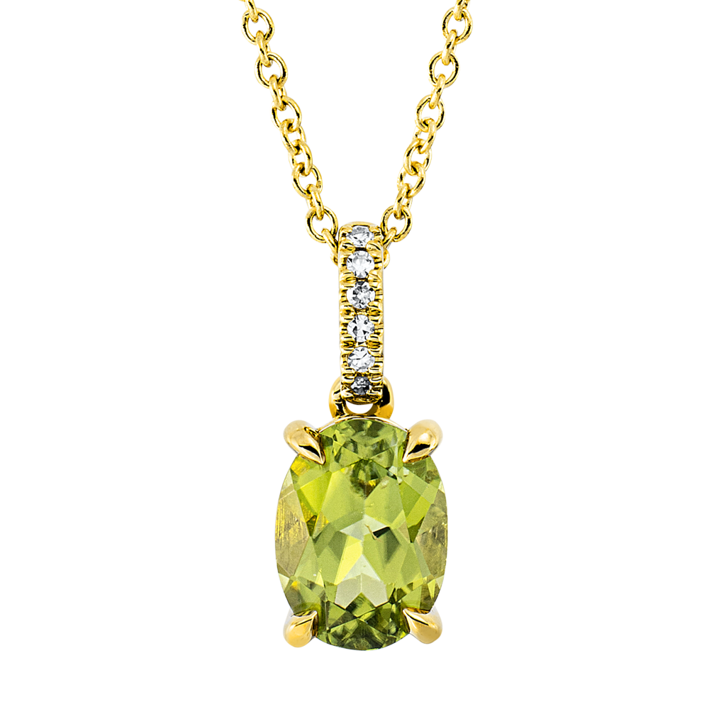Brogle Classic Kette mit Peridotanhänger Brogle Classic Kette mit Peridotanhänger