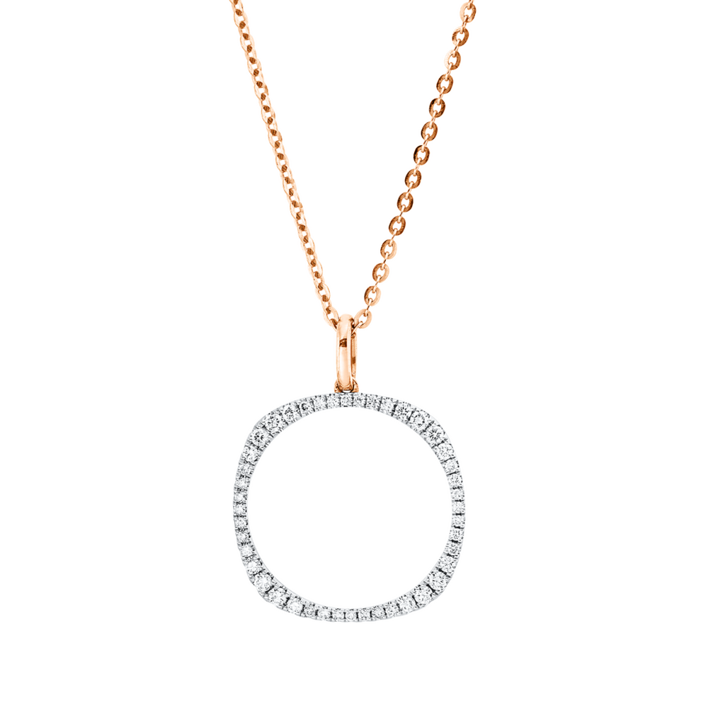 Brogle Classic bicolour necklace with diamond pendant