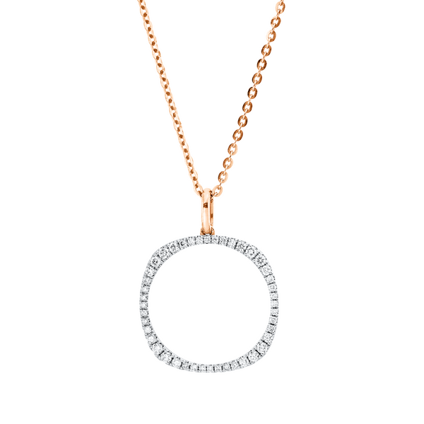 Brogle Classic bicolour necklace with diamond pendant