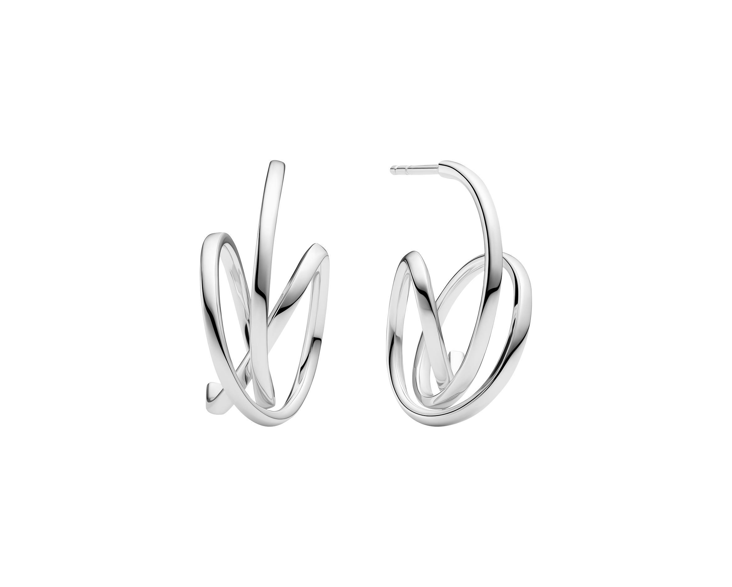 SIF Jakobs Spiral Pianura hoop earrings