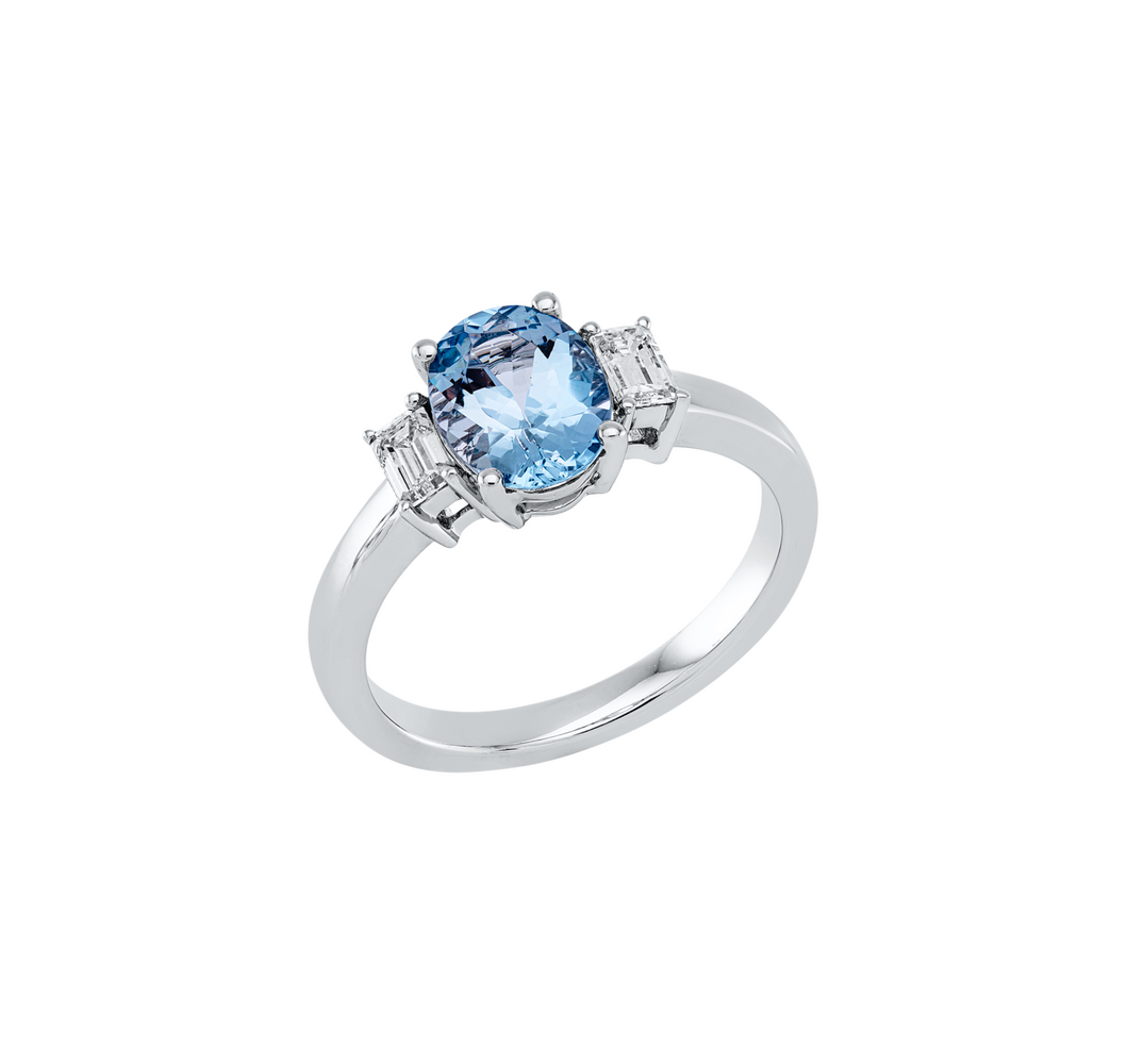 Brogle Classic aquamarine ring Brogle Classic aquamarine ring