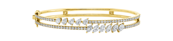 Brogle Selection bicolour diamond bangle Brogle Selection bicolour diamond bangle