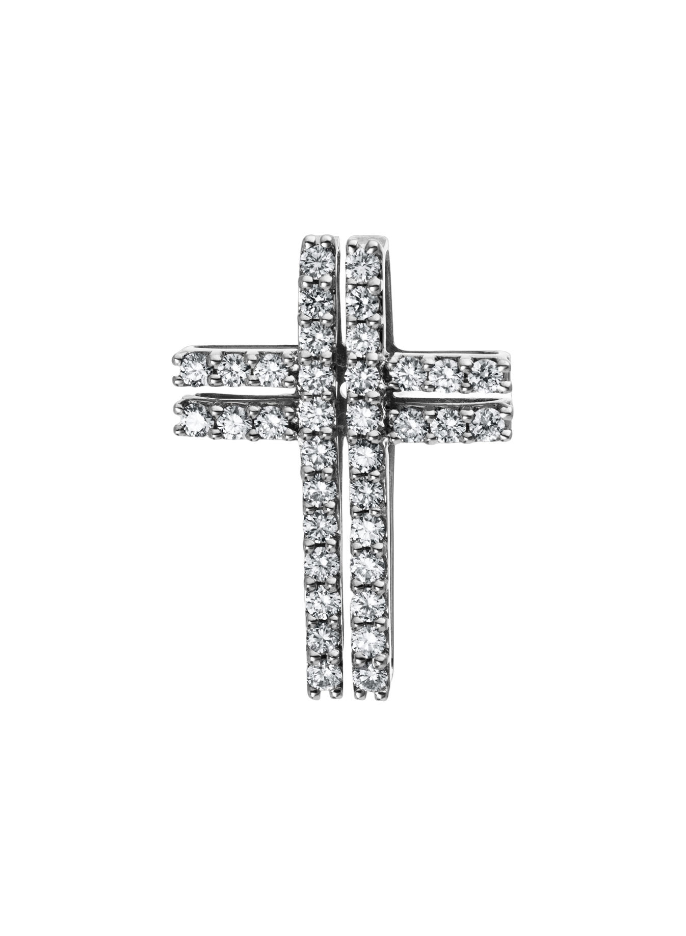 Brogle Classic cross pendant with diamonds