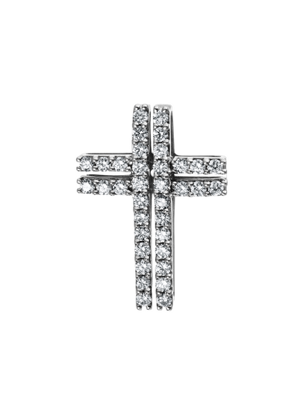 Brogle Classic cross pendant with diamonds