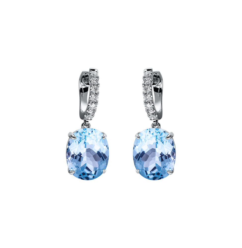 Brogle Classic Sky topaz earrings