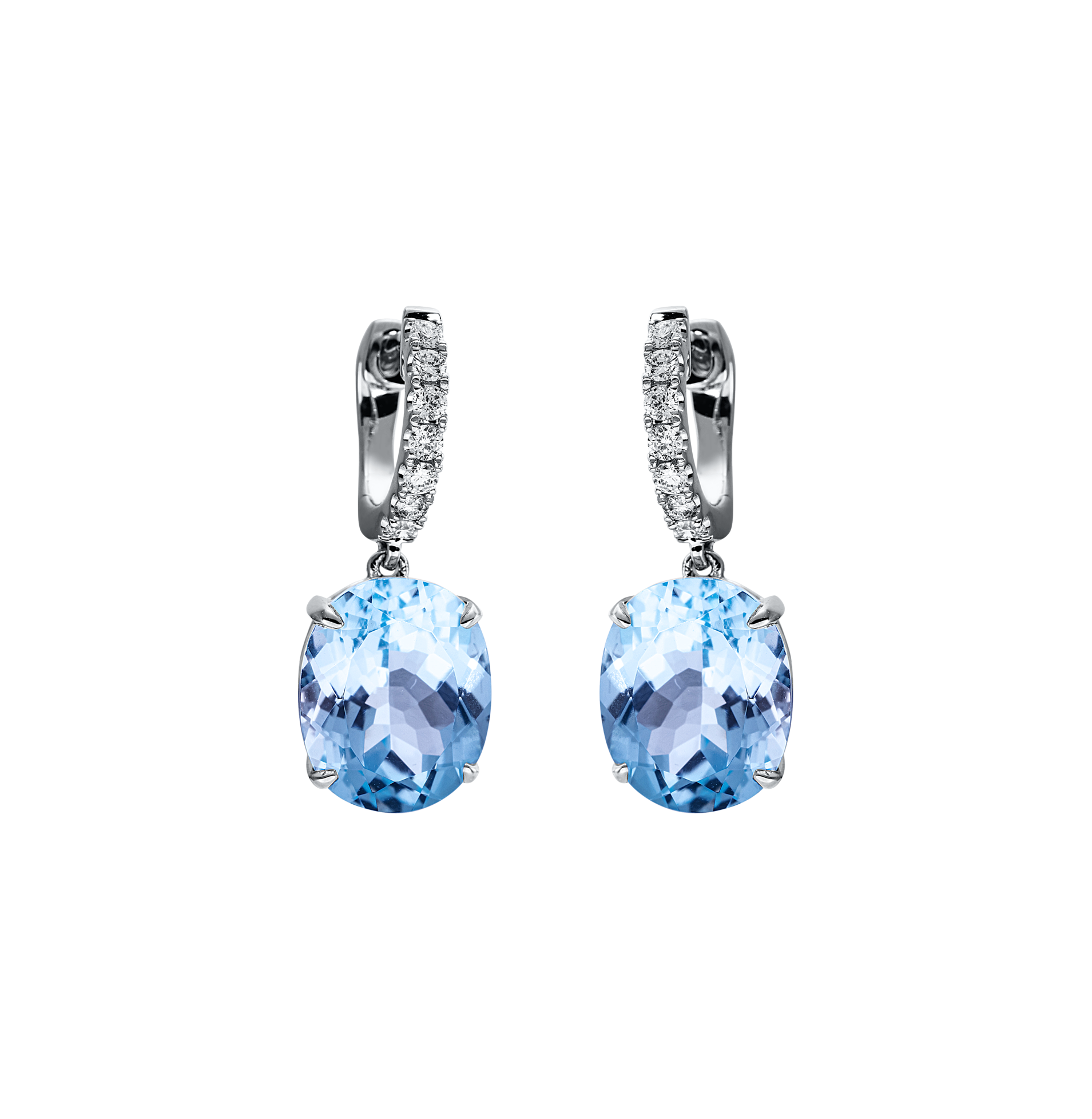 Brogle Classic Sky topaz earrings Brogle Classic Sky topaz earrings