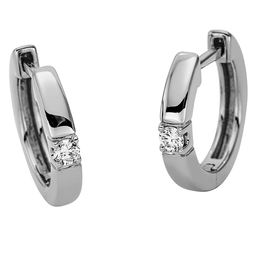 Brogle Selection Promise diamond hoop earrings