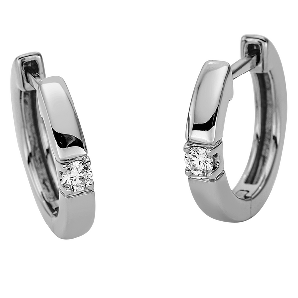 Brogle Selection Promise diamond hoop earrings