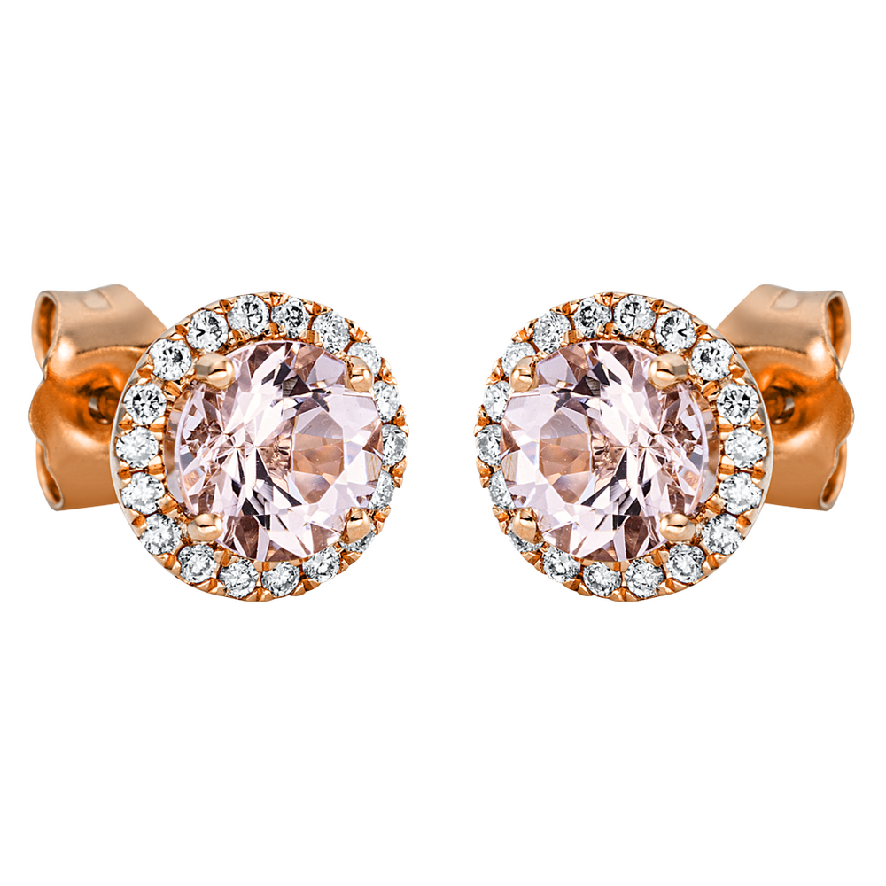 Brogle Selection Felicity stud earrings with morganites