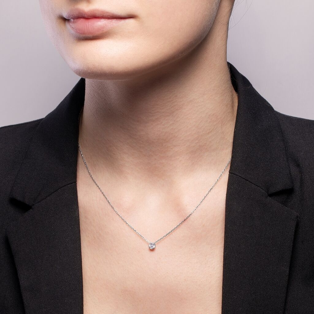 Brogle Selection necklace with pendant Sophie up to 0.25 carat Brogle Selection necklace with pendant Sophie up to 0.25 carat