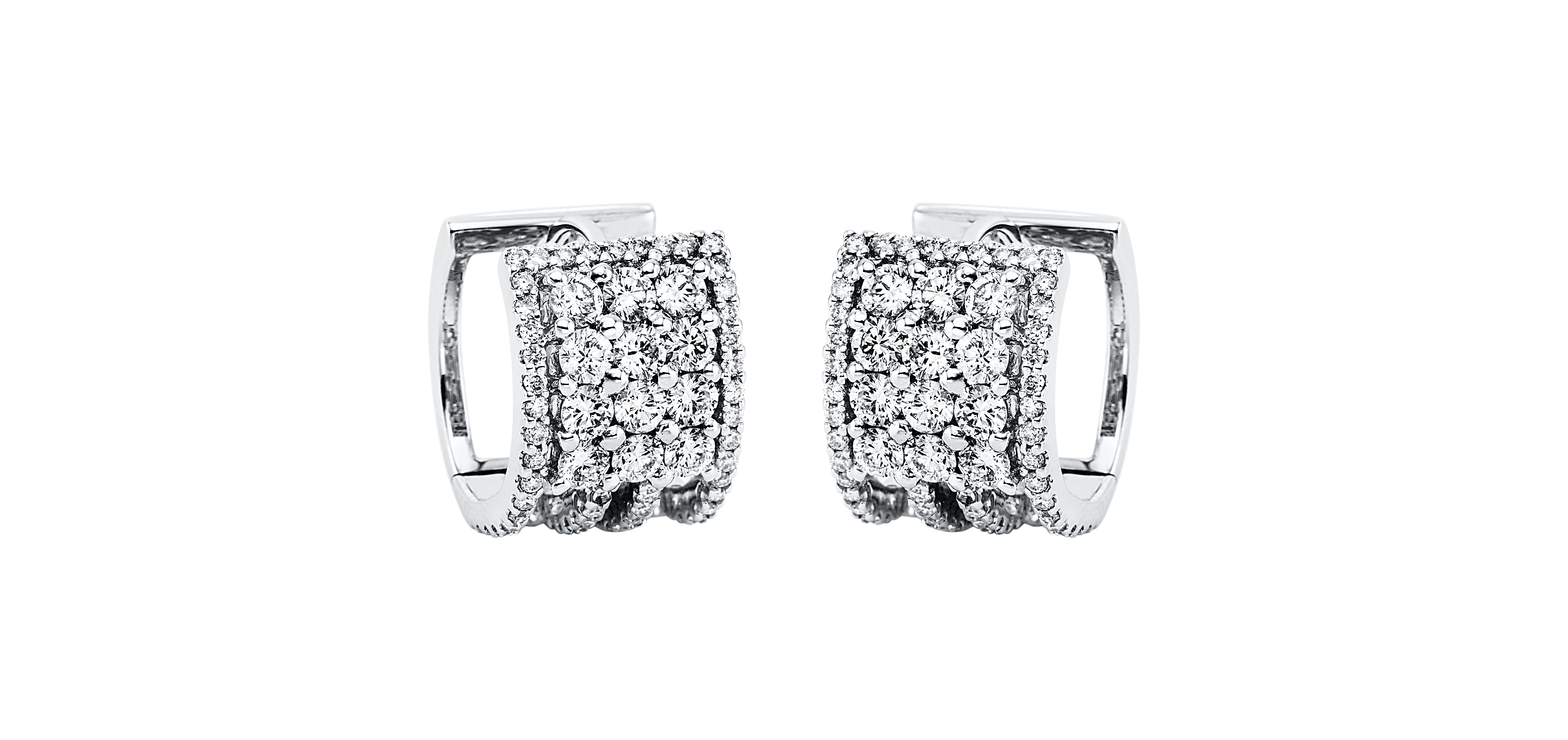 Brogle Selection diamond hoop earrings Brogle Selection diamond hoop earrings