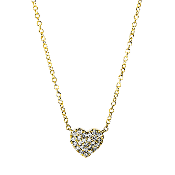 Brogle Classic necklace with diamond heart Brogle Classic necklace with diamond heart
