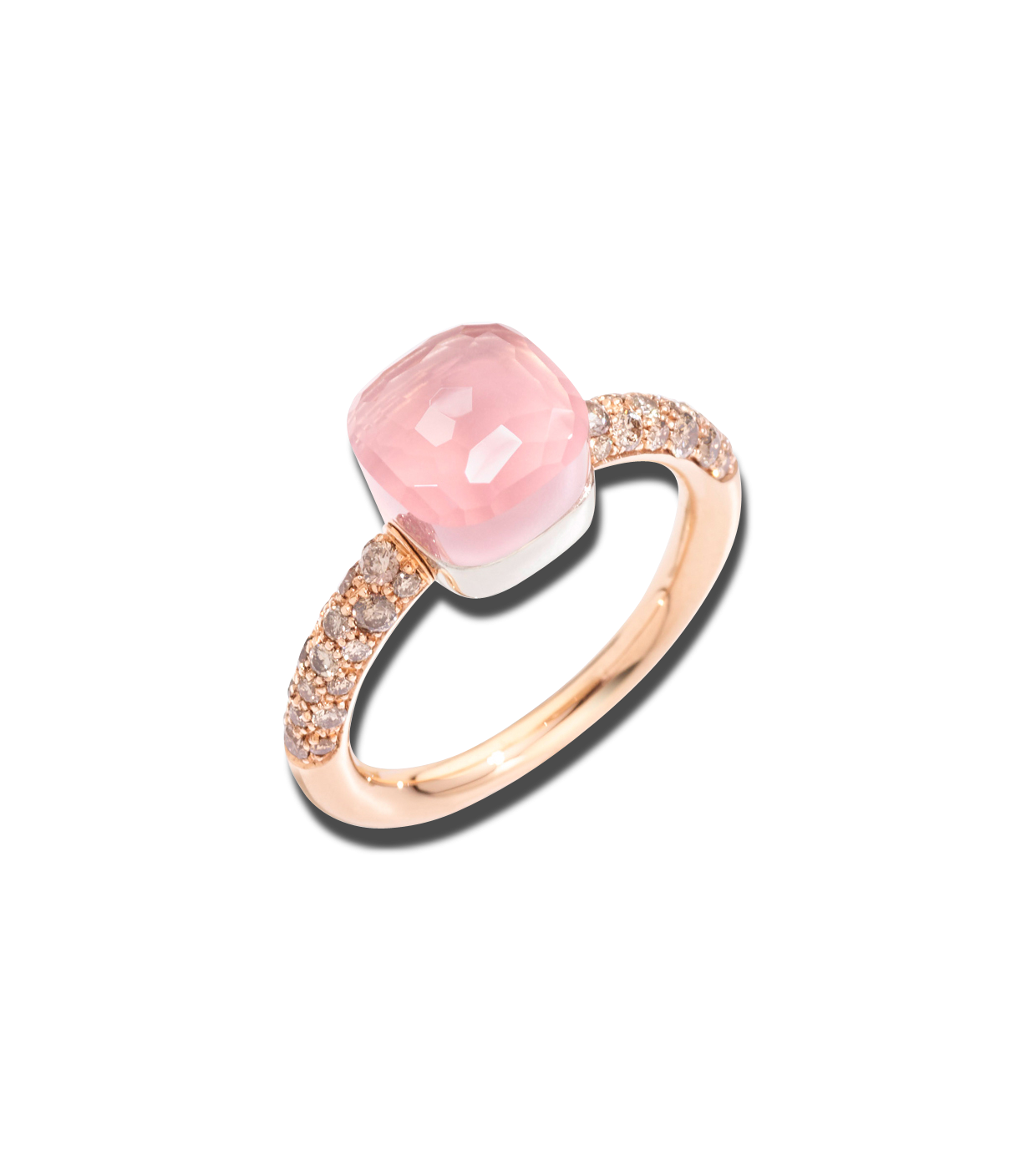 Pomellato Nudo Petit Rose Quartz Ring Pomellato Nudo Petit Rose Quartz Ring