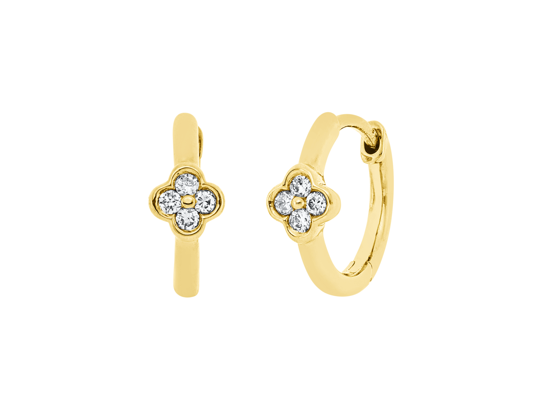 Brogle Classic diamond hoop earrings Brogle Classic diamond hoop earrings