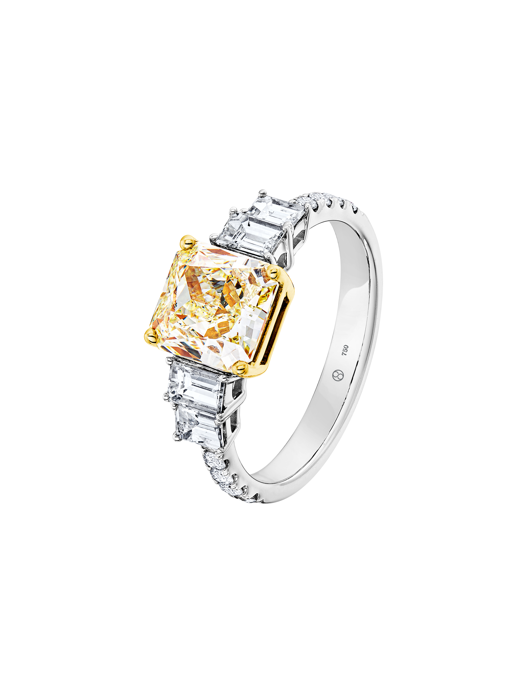 Brogle bicolor solitaire ring Brogle bicolor solitaire ring