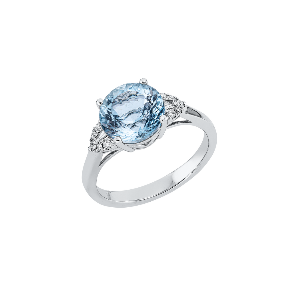 Brogle Classic aquamarine ring