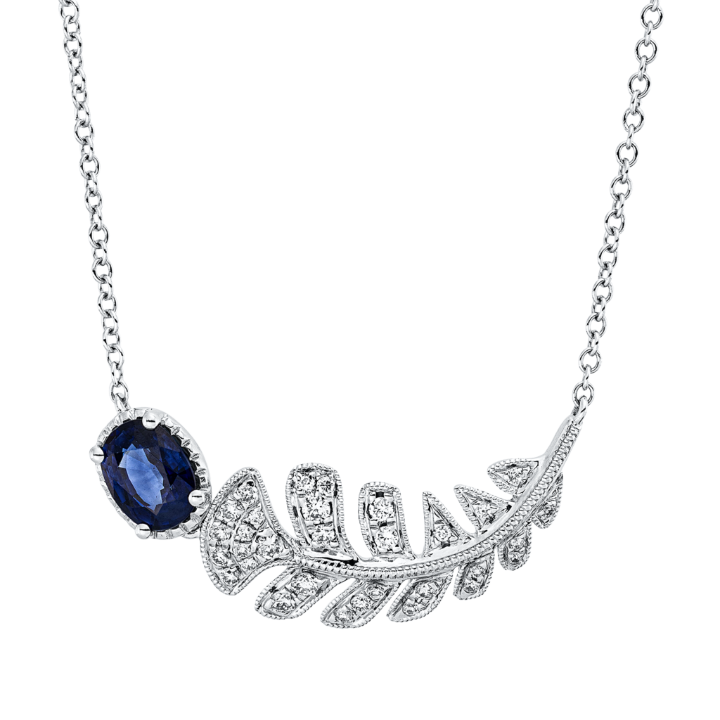 Brogle Classic necklace with sapphire pendant Brogle Classic necklace with sapphire pendant