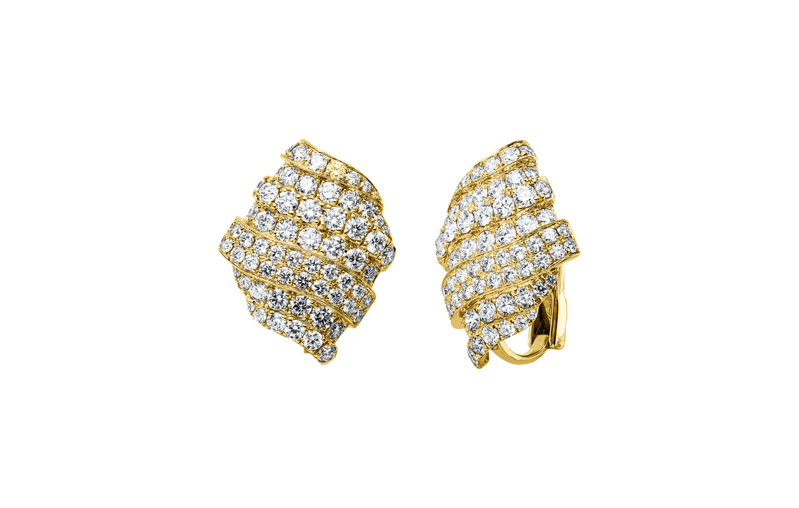 Brogle Selection diamond hoop earrings