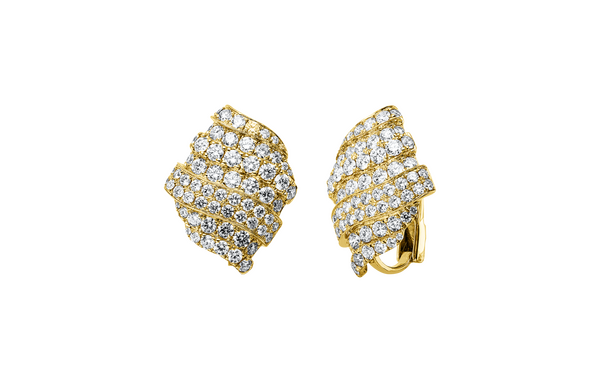 Brogle Selection diamond hoop earrings