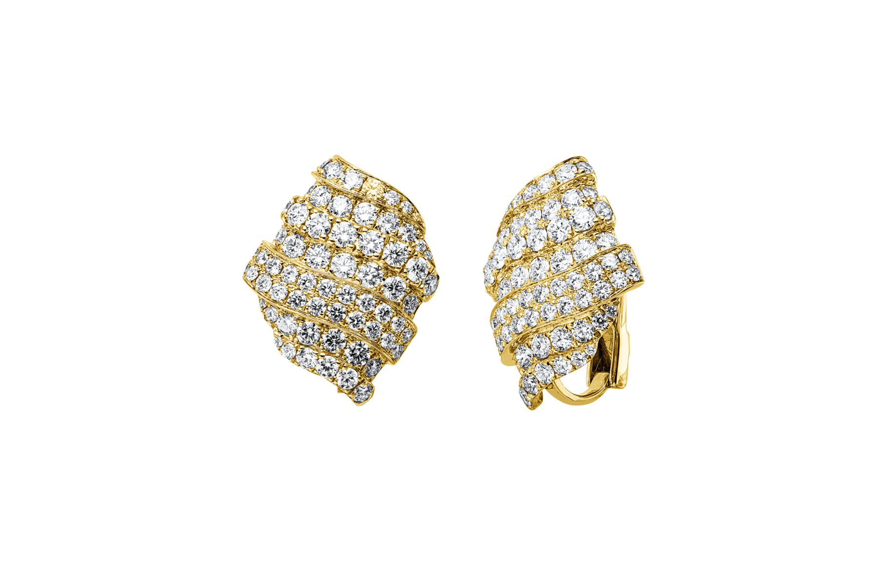 Brogle Selection diamond hoop earrings Brogle Selection diamond hoop earrings
