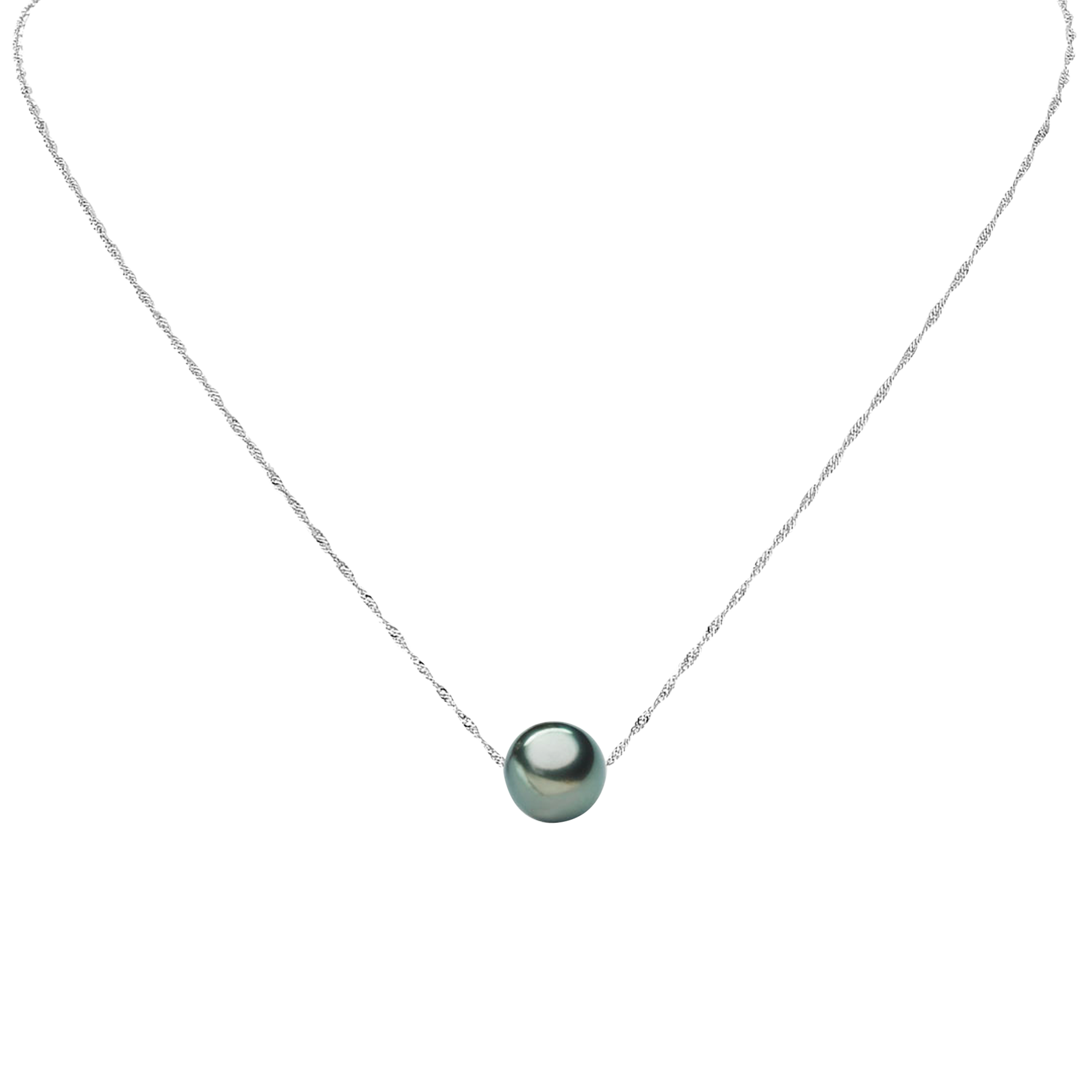 Brogle Classic necklace with Tahitian pearl pendant Brogle Classic necklace with Tahitian pearl pendant