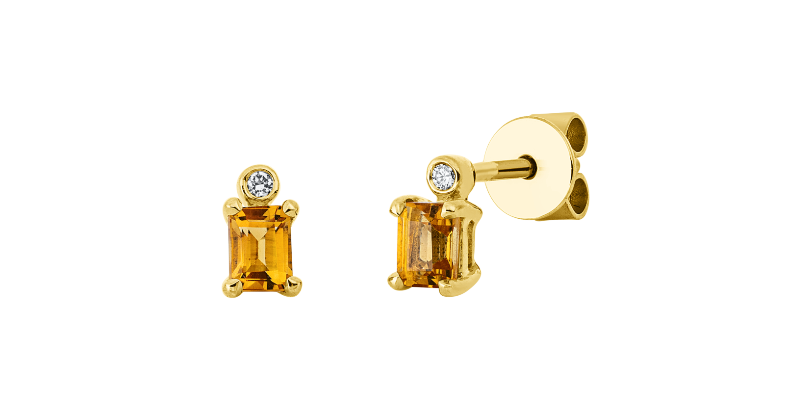 Brogle Classic Citrinohrstecker