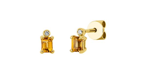 Brogle Classic Citrinohrstecker