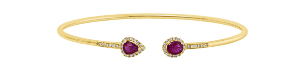 Brogle Classic ruby bangle