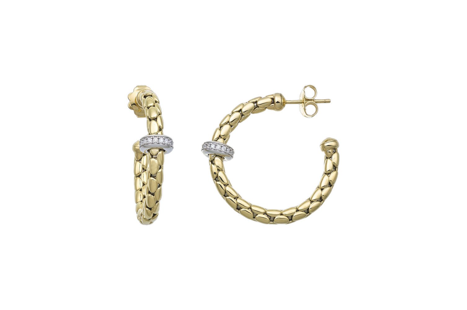 750 white and yellow gold