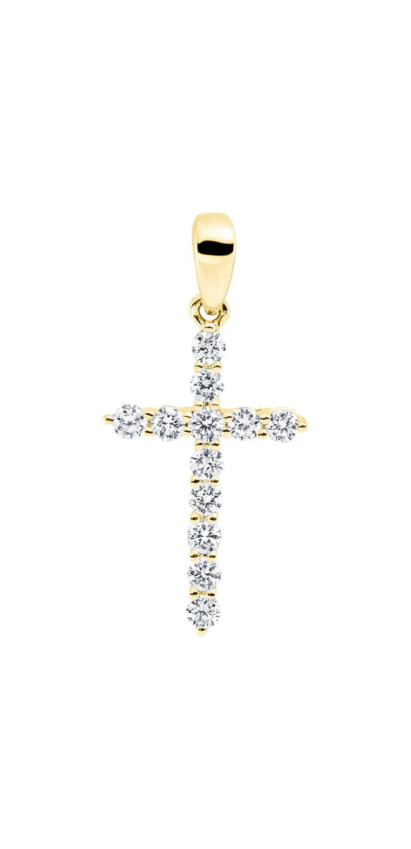 Brogle Classic cross pendant with diamonds