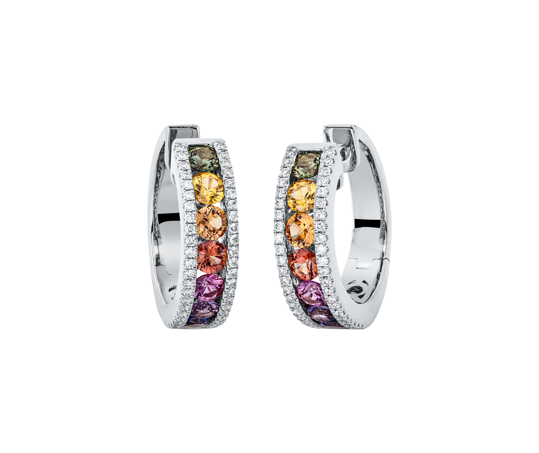 Brogle Selection Saphircreolen Rainbow