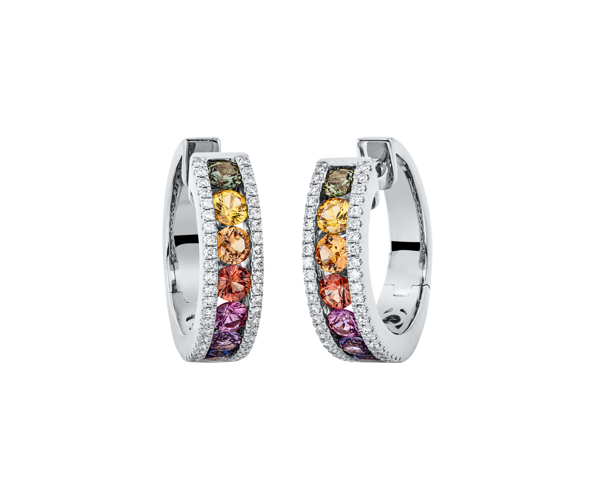 Brogle Selection Saphircreolen Rainbow Brogle Selection Saphircreolen Rainbow