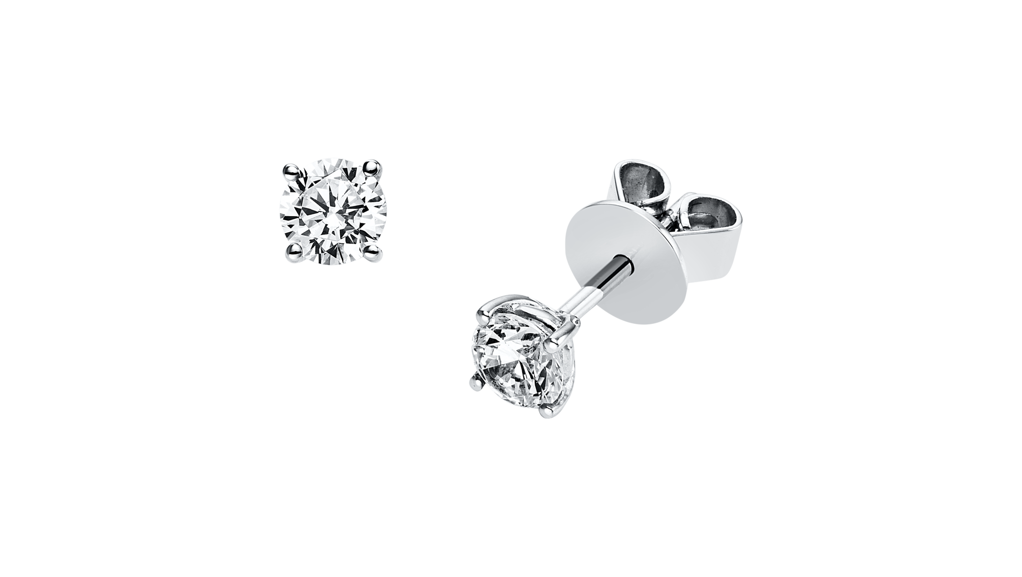 Brogle solitaire ear studs Julia up to 0.5 carat Brogle solitaire ear studs Julia up to 0.5 carat