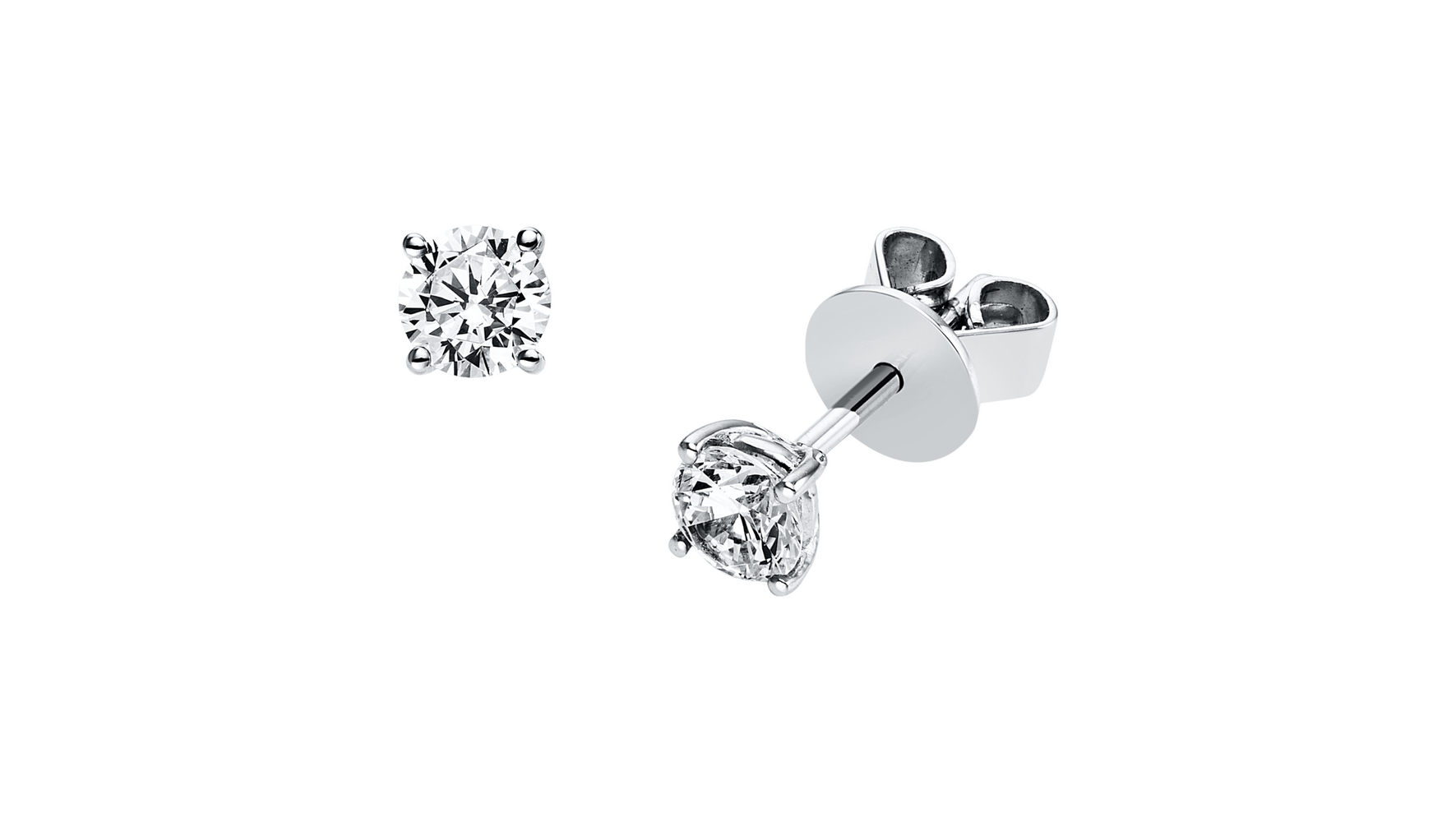 Brogle solitaire ear studs Julia up to 0.5 carat Brogle solitaire ear studs Julia up to 0.5 carat