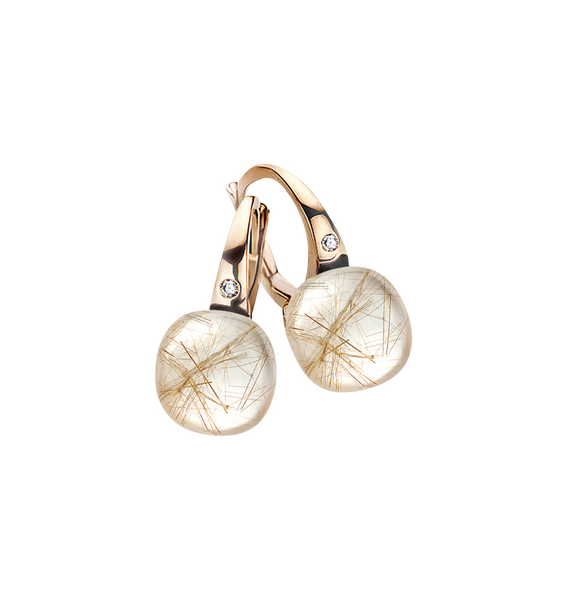 Bigli Mini Sweety Rutilated Quartz Dangle Earrings Bigli Mini Sweety Rutilated Quartz Dangle Earrings